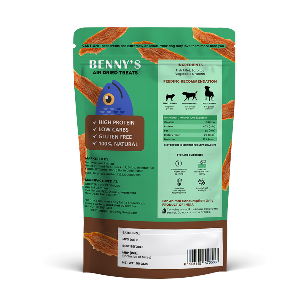 Bennys Bowl Smoked Fish Jerky Dog Treats image 7