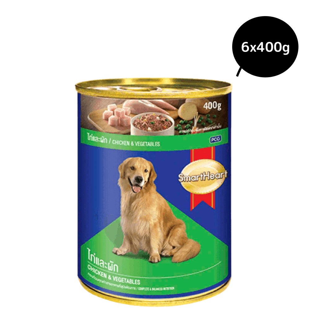 SmartHeart Chicken With Vegetables Adult Canned Wet Dog Food image 3