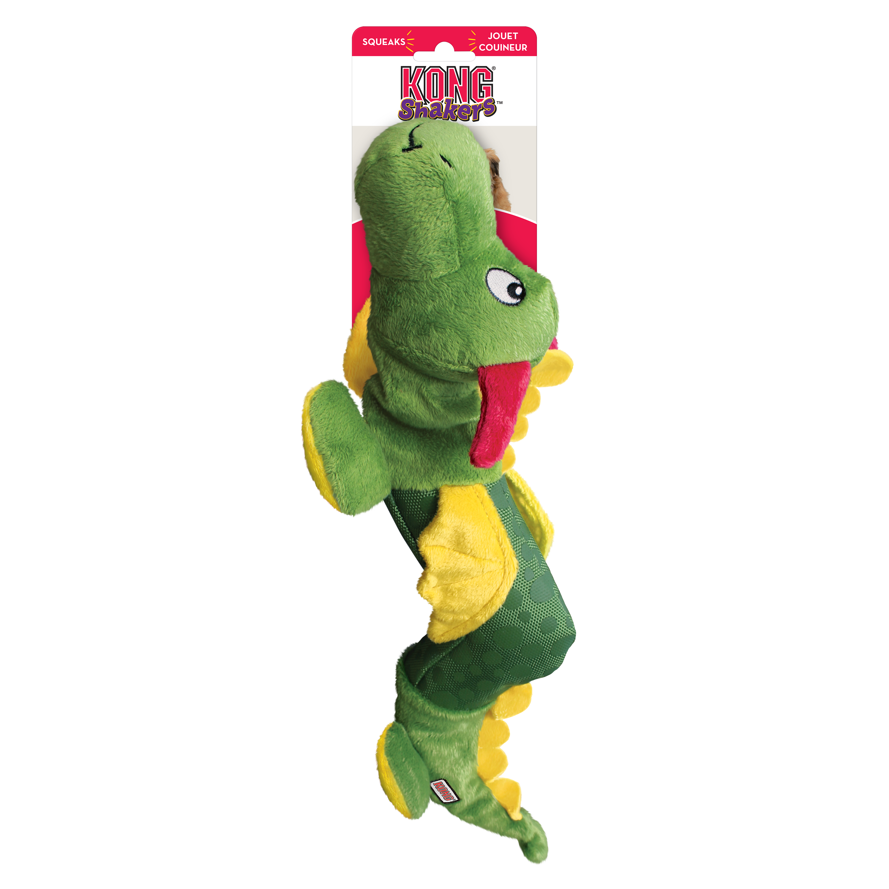 Kong Shakers Dragon Toy for Dogs (Green) image 3