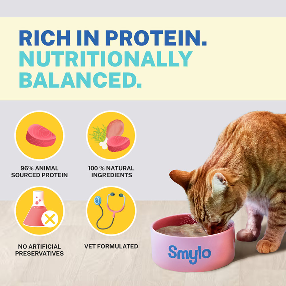 Smylo Adult Chicken Tuna & Rosemary, Fresh & No-Preservative Wet Cat Food image 4
