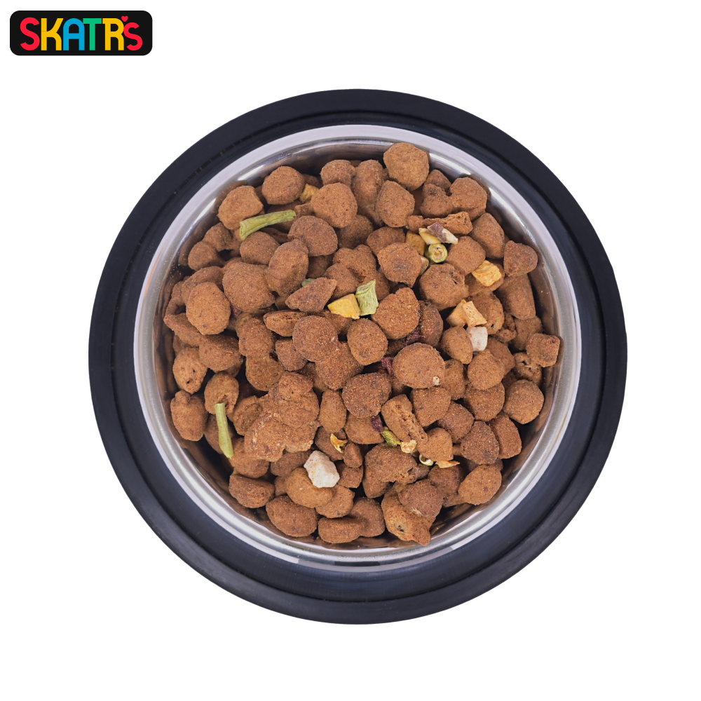 SKATRS Anti Skid Stainless Steel Bowl and Pedigree Chicken and Vegetables Adult Dry Dog Food Combo image 8
