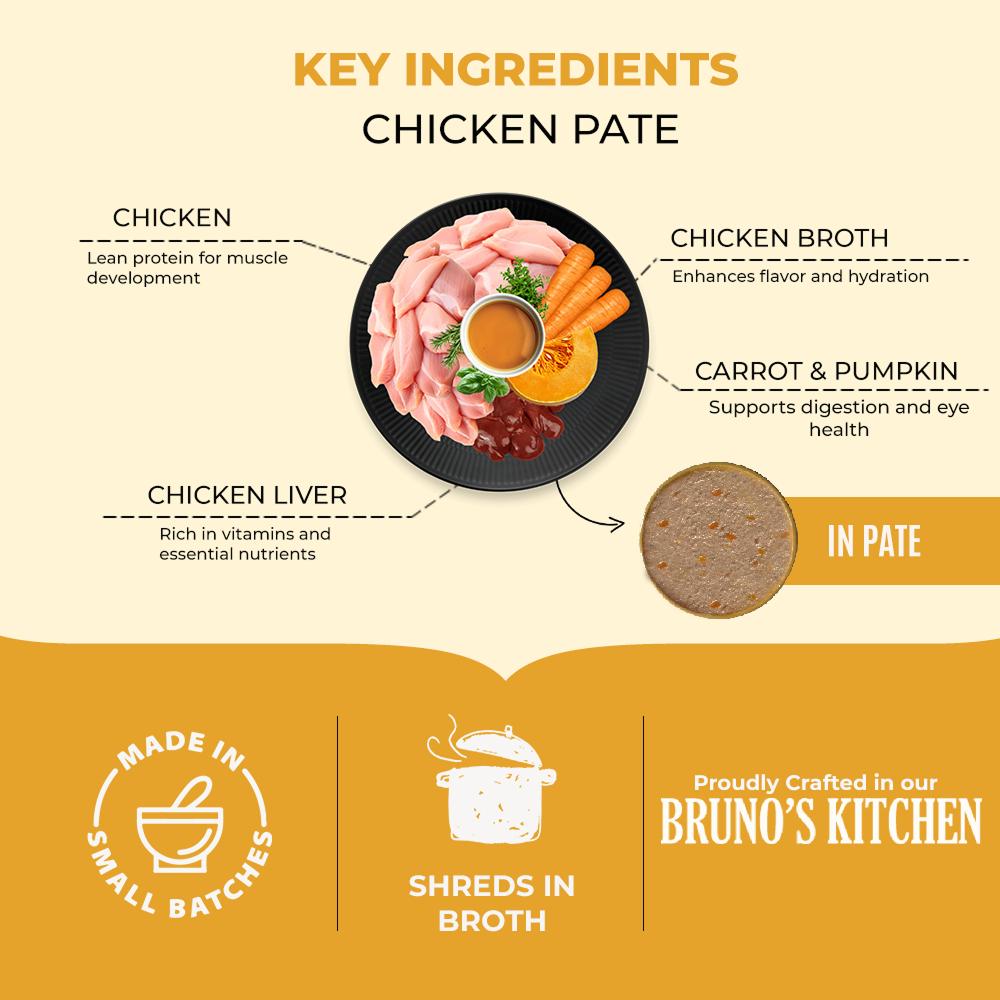 Bruno's Wild Essentials Chicken Pate Dog Wet Food image 3