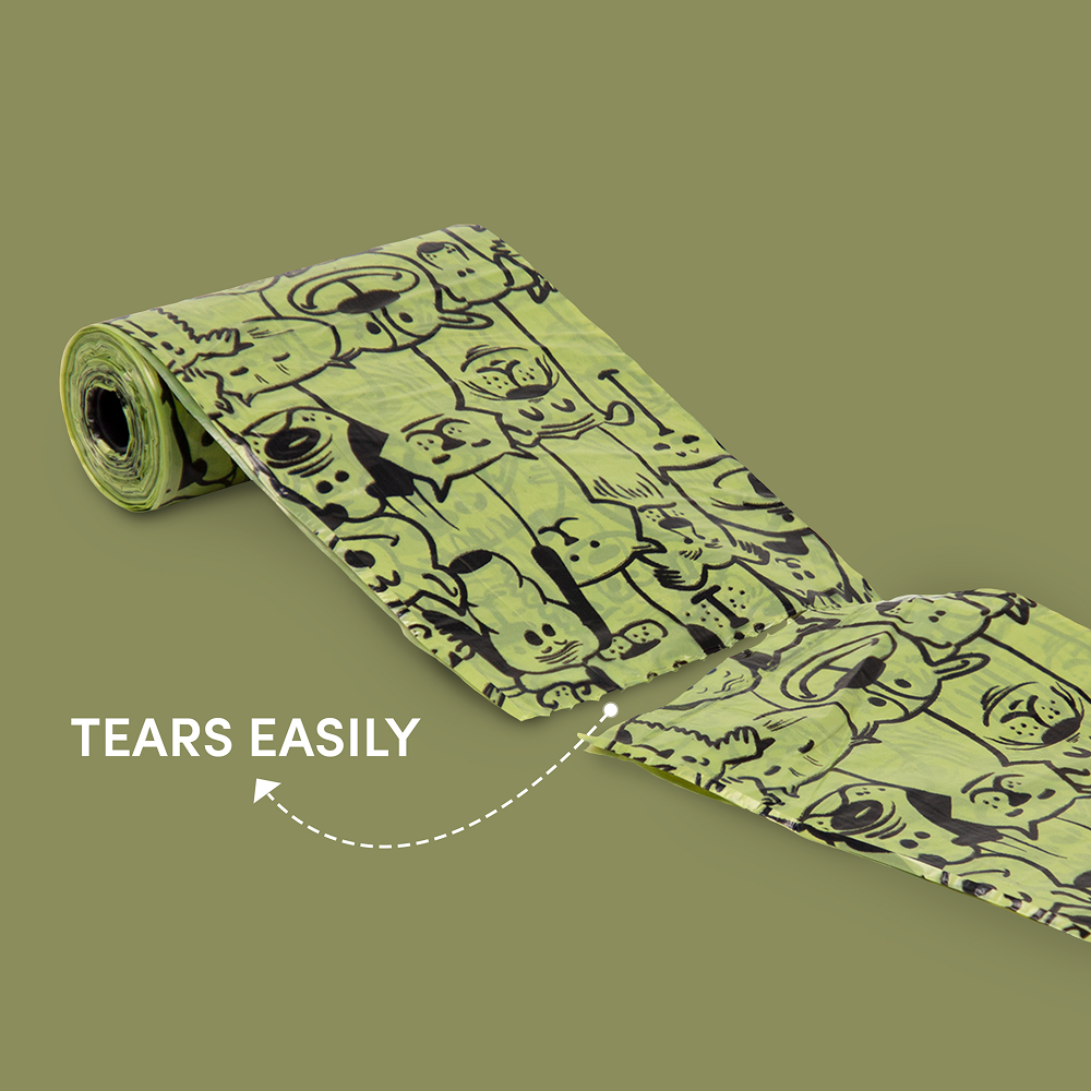 Barkbutler x Fofos Plush Racoon Poop Bags for Dogs and Cats image 4