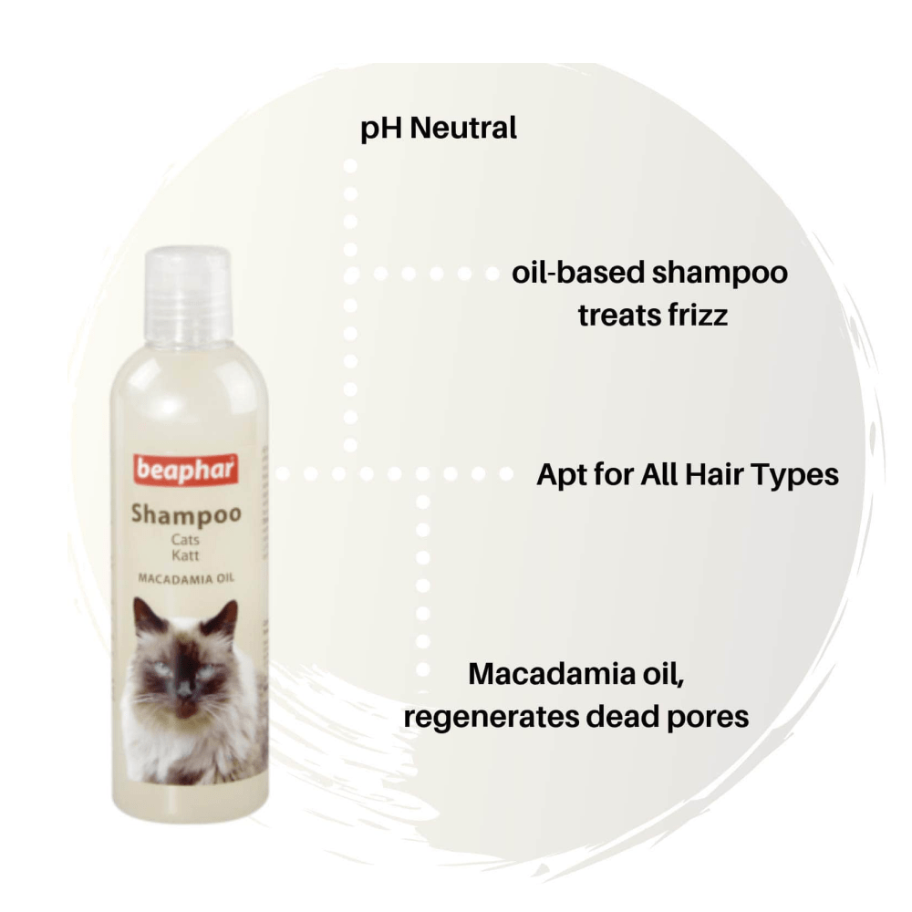 Beaphar Macadamia Oil & Aloe Vera Dryness & Itch Relief Shampoo for Cats image 2