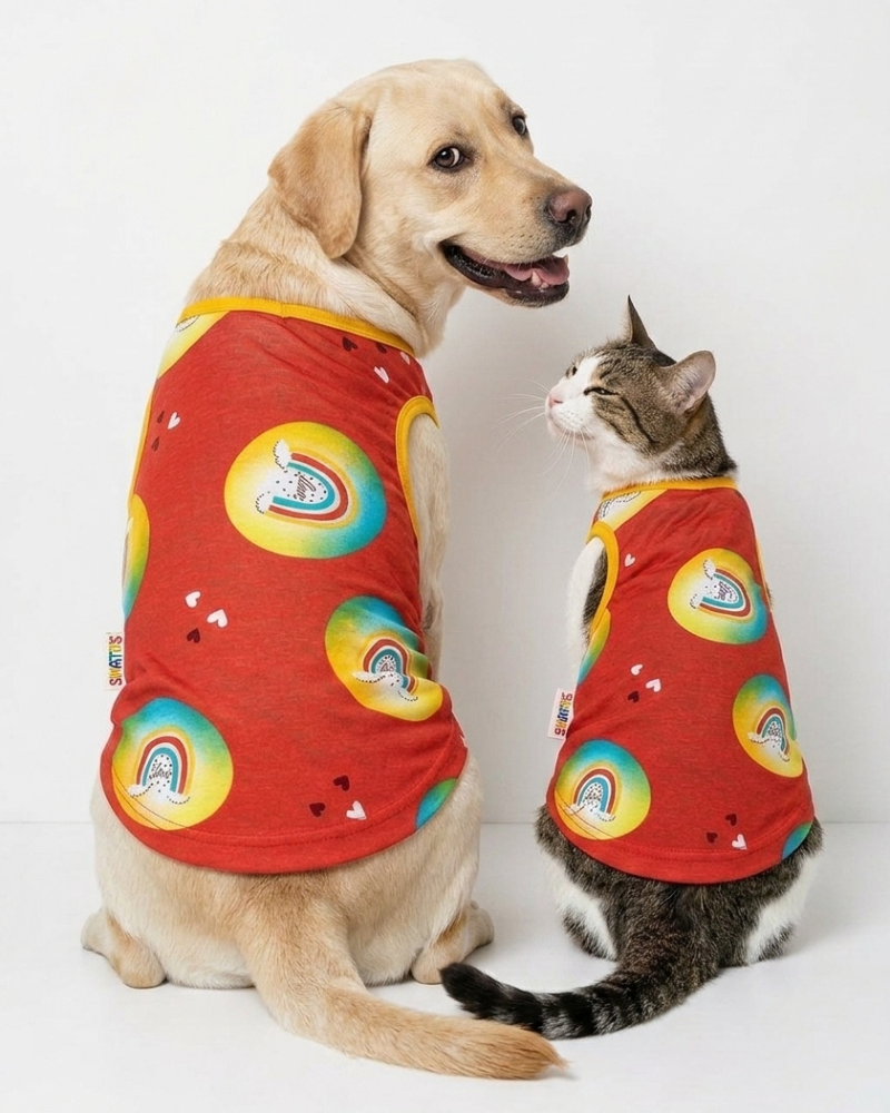 Skatrs Boho Rainbow T-Shirt for Dogs and Cats image 1