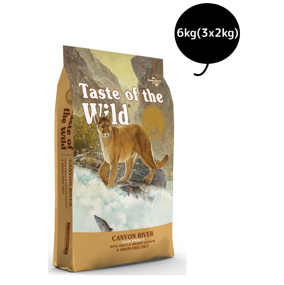 Taste of the Wild Canyon River Feline Recipe with Trout & Smoked Salmon Cat Dry Food | Grain Free Formula image 7