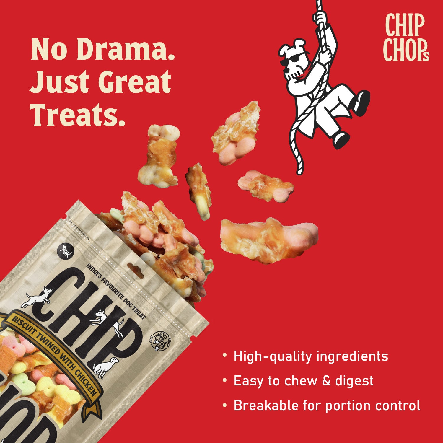 Chip Chops Biscuit Twined with Chicken Dog Treats image 5