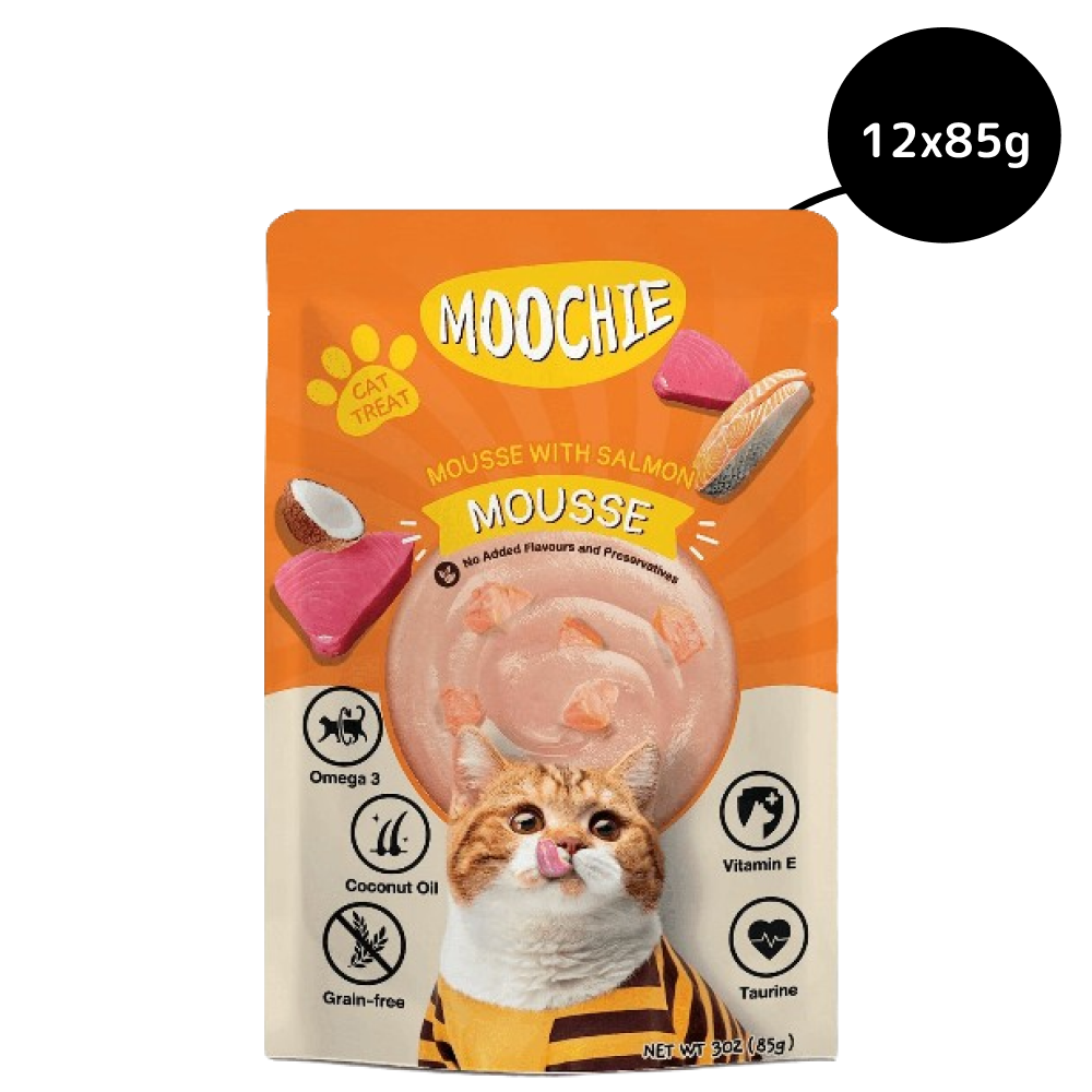 Moochie Mousse with Salmon Grain Free Cat Wet Food image 6