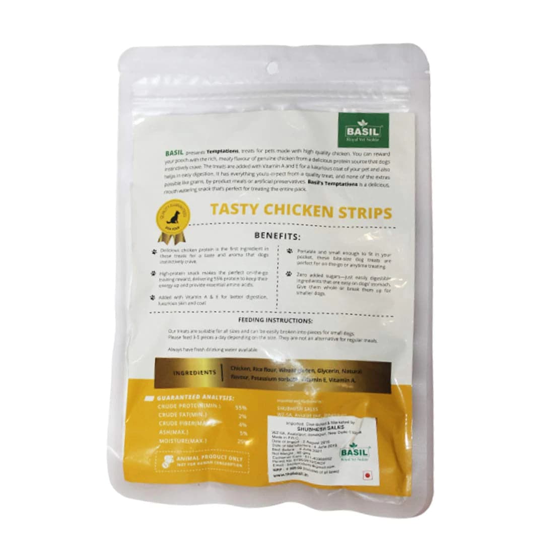 Basil Temptations Chicken Strips Dog Treat image 2
