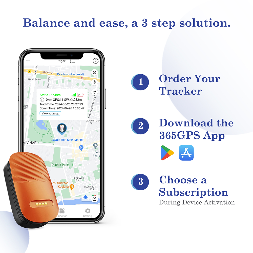 FeTaca Smart 4G GPS Tracker with Lifetime Free Tracking & 1 Year Data SIM Subscription for Dogs and Cats (Orange) image 8