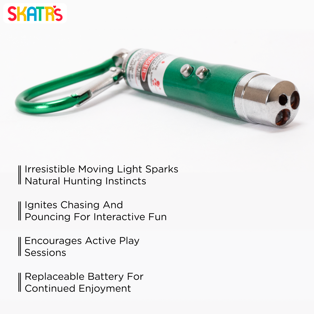 Skatrs Laser Light Toy for Cat (Green) image 3