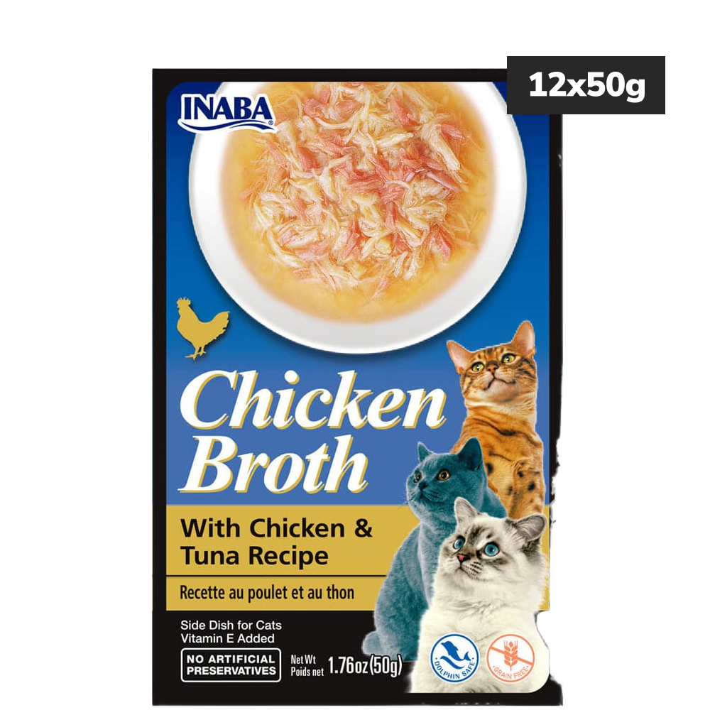 INABA Chicken Broth Chicken and Tuna Flavour Cat Wet Food image 2