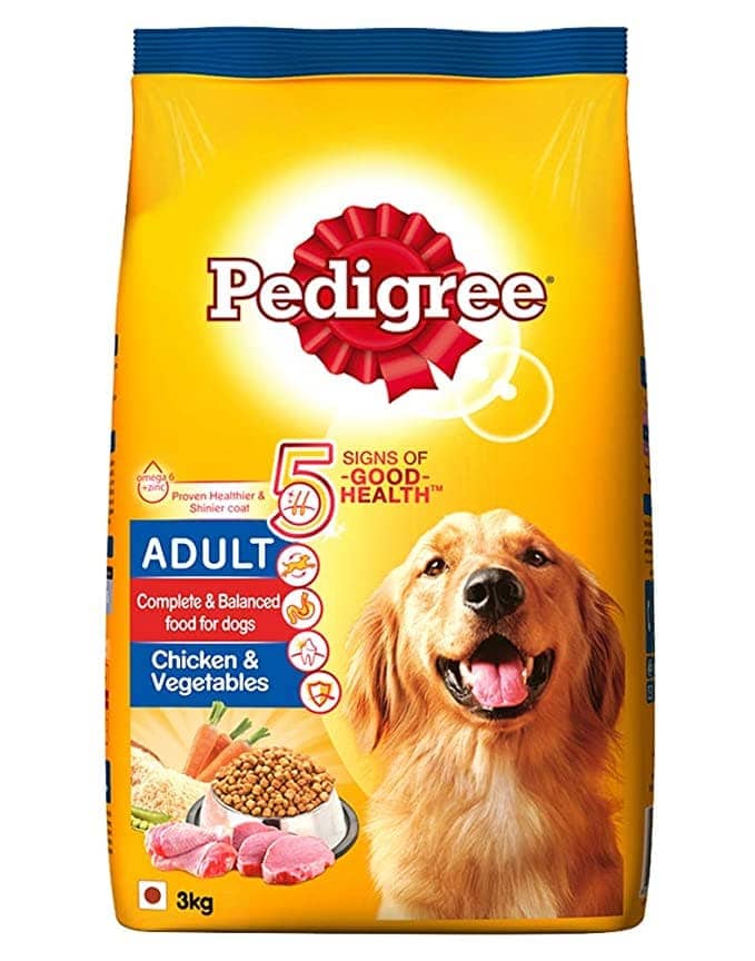 Pedigree Chicken and Vegetables Dry and Chicken and Liver Chunks in Gravy Wet Adult Dog Food Combo image 8