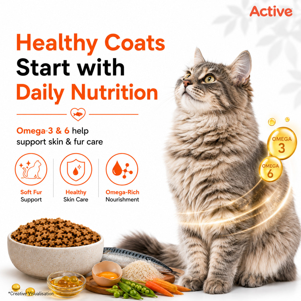 Active Mackerel Adult Cat Dry Food (Buy 1 Get 1) image 6