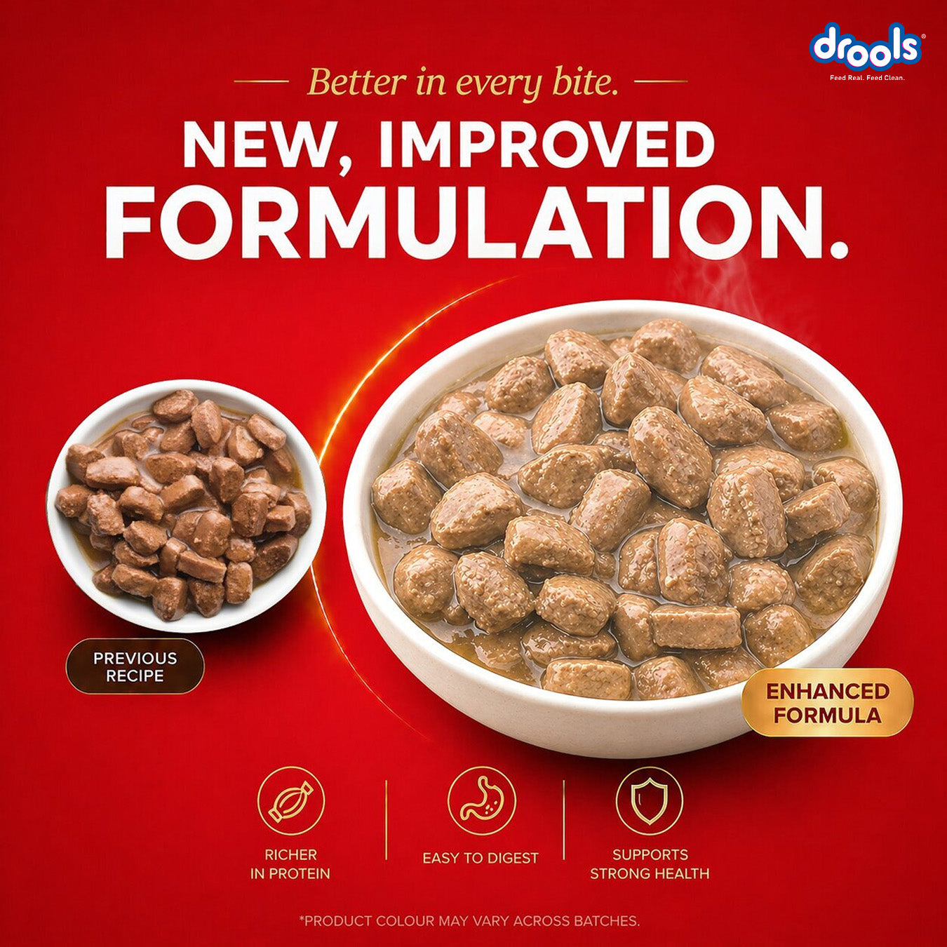 Drools Real Chicken & Chicken Liver Chunks in Gravy Adult Dog Wet Food (60g) image 4
