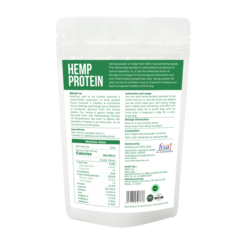 Healing Leaf Hemp Protein Powder for Dogs and Cats image 2