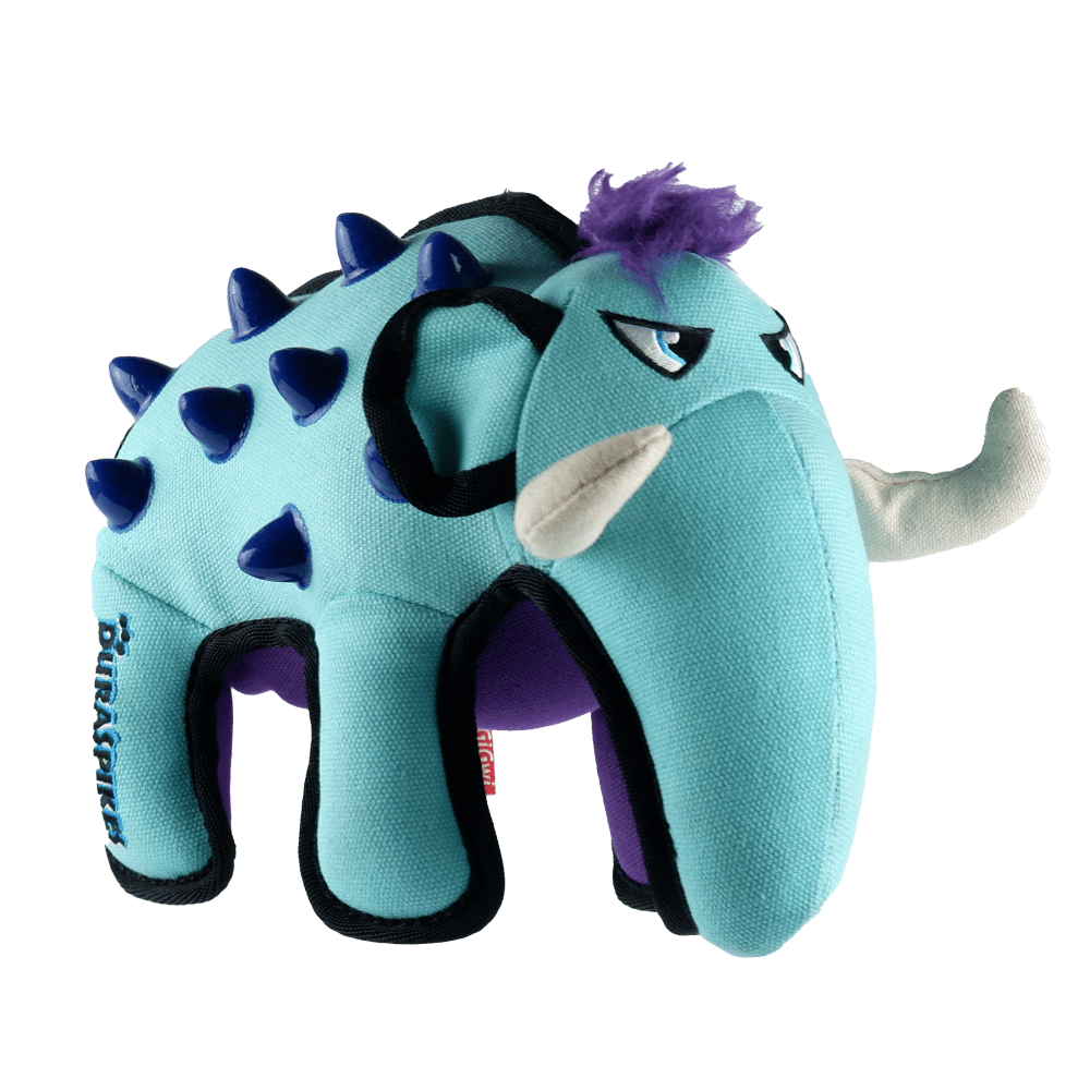 GiGwi Duraspikes Extra Durable Elephant Toy for Dogs (Light Blue) | For Medium Chewers image 3