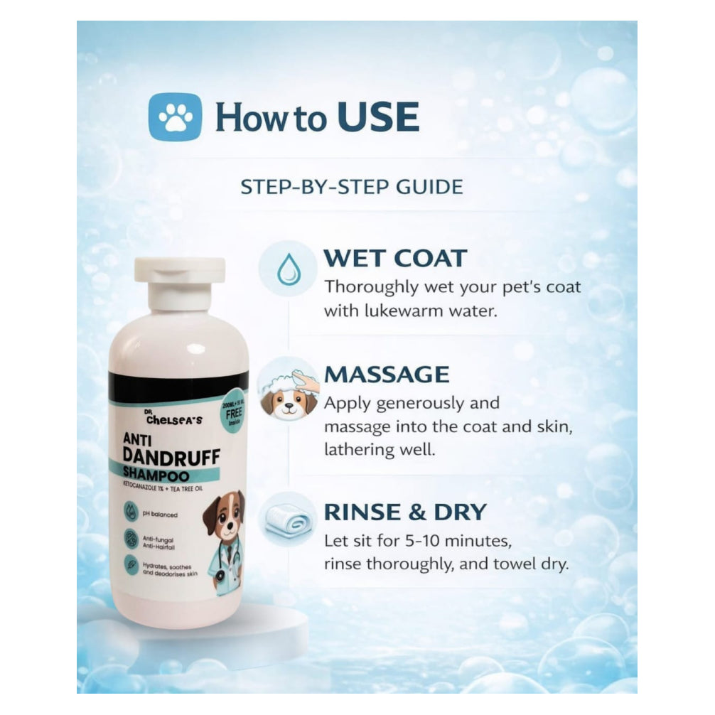 Dr. Chelsea’s Anti Dandruff Shampoo for Dogs & Cats image 6