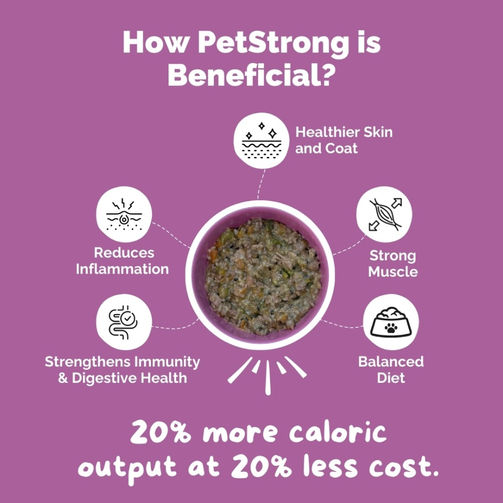 PetStrong Chicken and Rice Fresh Food and 2.2  Meal Protein Booster for Dogs Combo image 6
