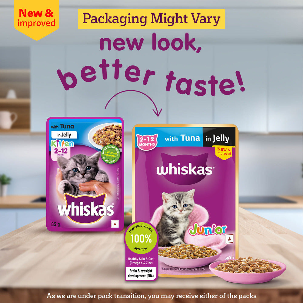 Sheba Chicken Loaf and Whiskas Tuna in Jelly Kitten Cat Wet Food Combo image 3