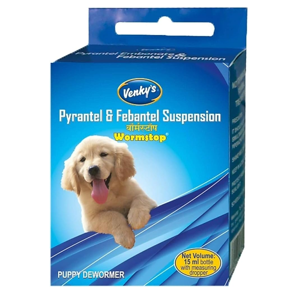 Venkys Wormstop Puppy Dewormer Suspension (15ml) image 2