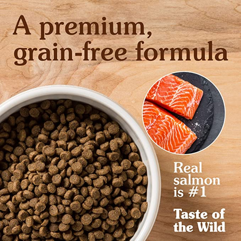 Taste of the Wild Pacific Stream Smoked Salmon Puppy Dog Dry Food | Grain Free Formula image 3
