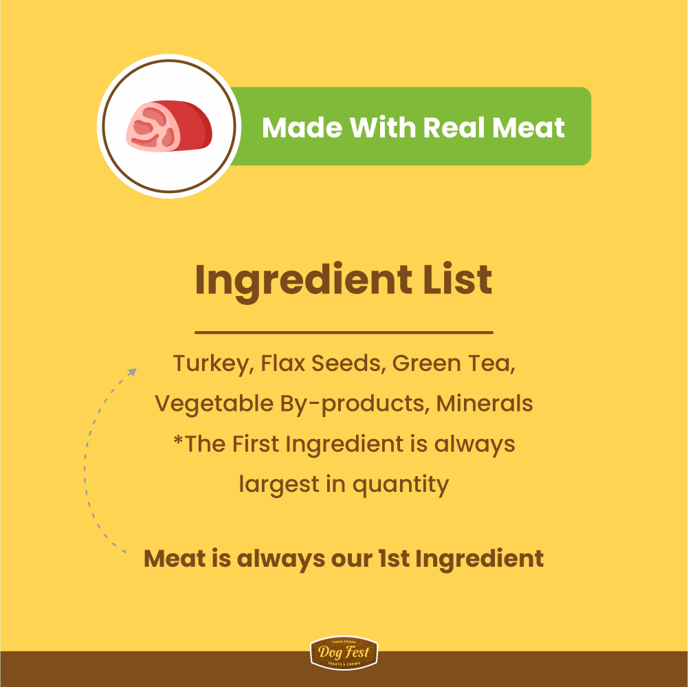 Dogfest Turkey & Flax Seeds Training Dog Treats image 4