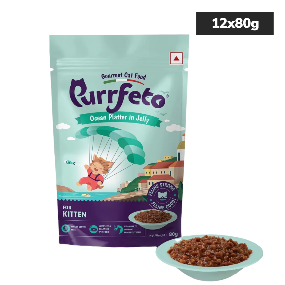 Purrfeto Oceanfish Recipe in Jelly Kitten Cat Wet Food image 5