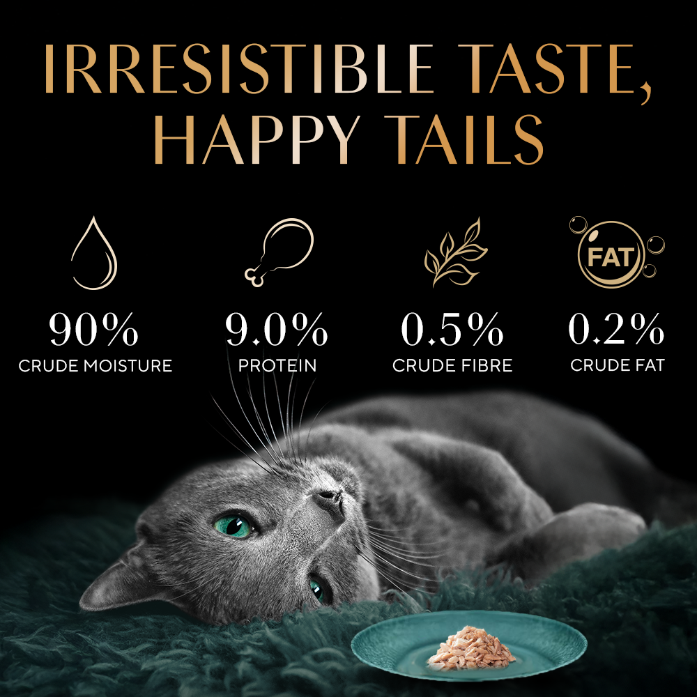 Sheba Dulex Complete Nutrition Tuna Flakes & Salmon In Gravy Cat Wet Food image 10