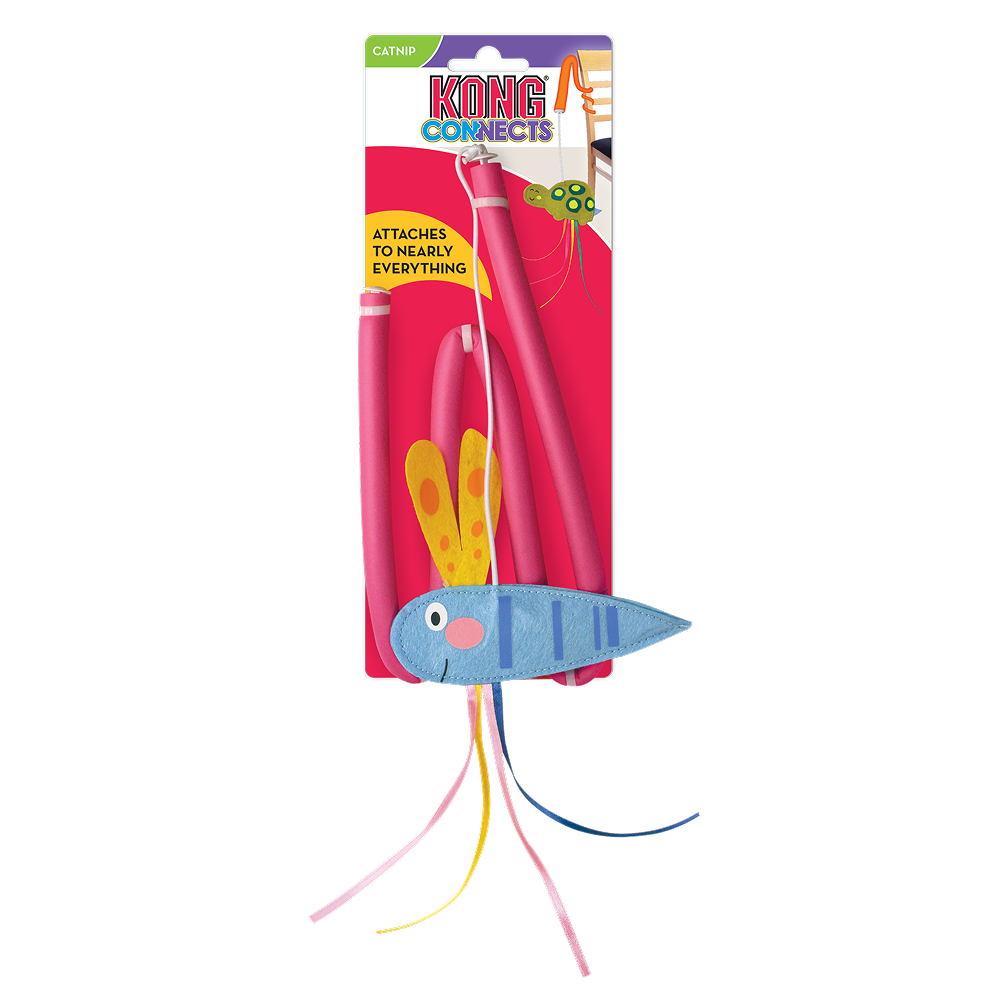 Kong Connects Benderz Dragonfly Toy for Cats (Multicolour) image 1