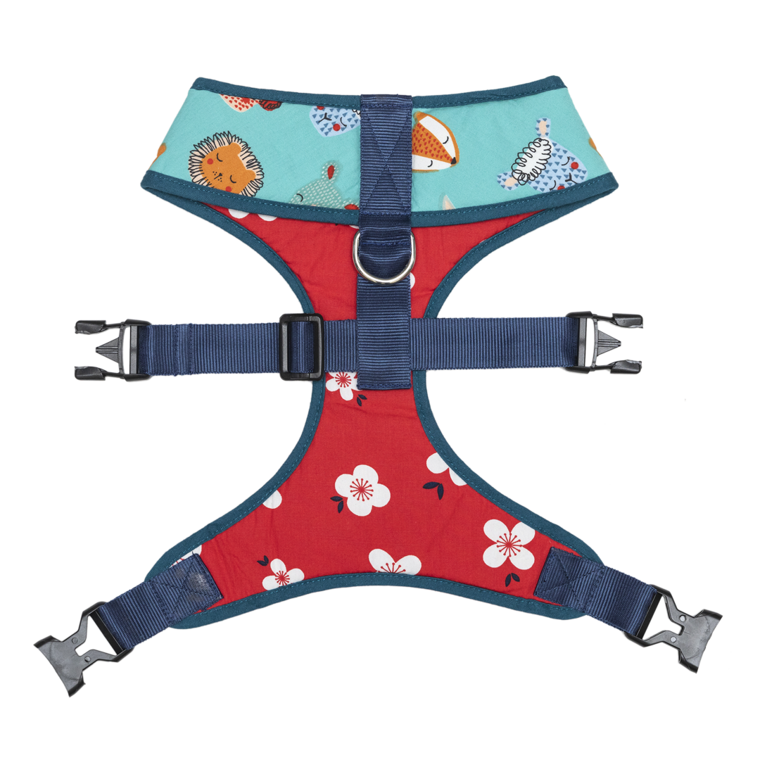 Pet And Parents Floral Cartoon Reversible Harness for Dogs image 4