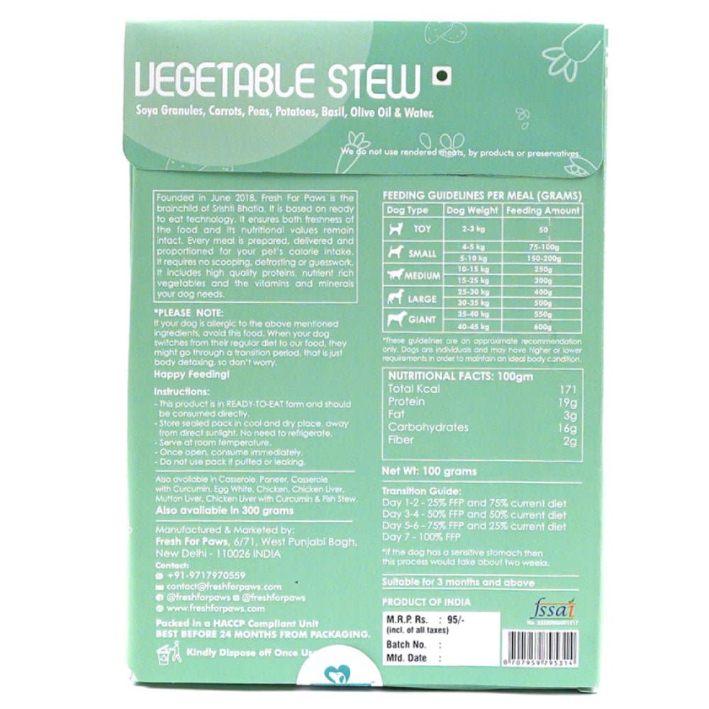 Fresh For Paws Vegetable Stew & Casserole with Curcumin Vegetarian Dog Wet Food image 3