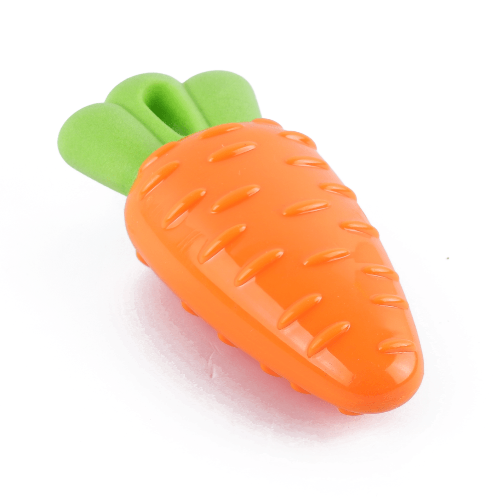 Barkbutler x Fofos Vegi Bites Carrot Squeaky Toy for Dogs | For Medium Chewers image 3