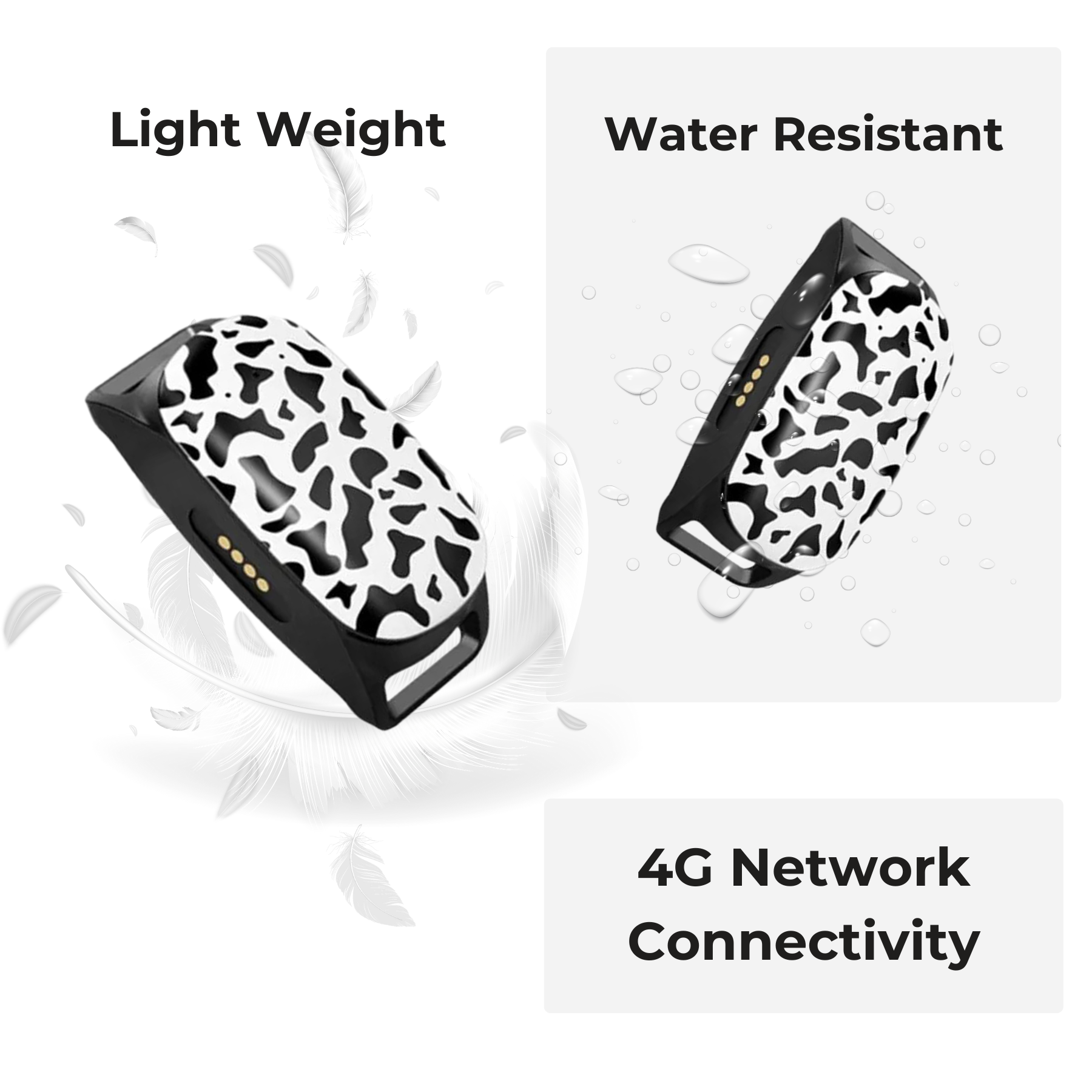 FeTaca G61 Smart 4G GPS Waterproof Collar Tracker with 12months Free Tracking & App Subscription for Dogs and Cats (White) image 8