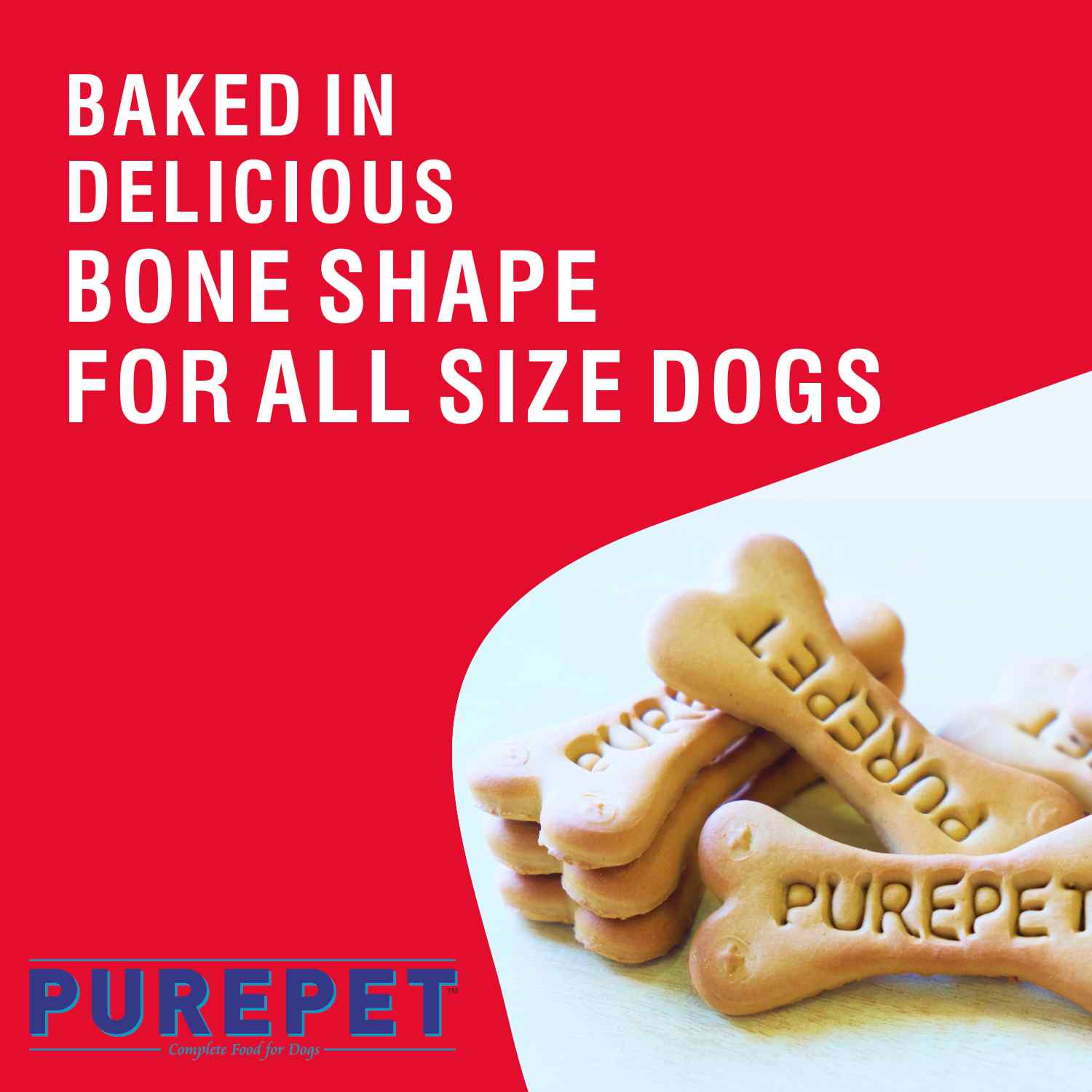 Purepet Mutton Flavour Real Chicken Biscuit Dog Treats image 5