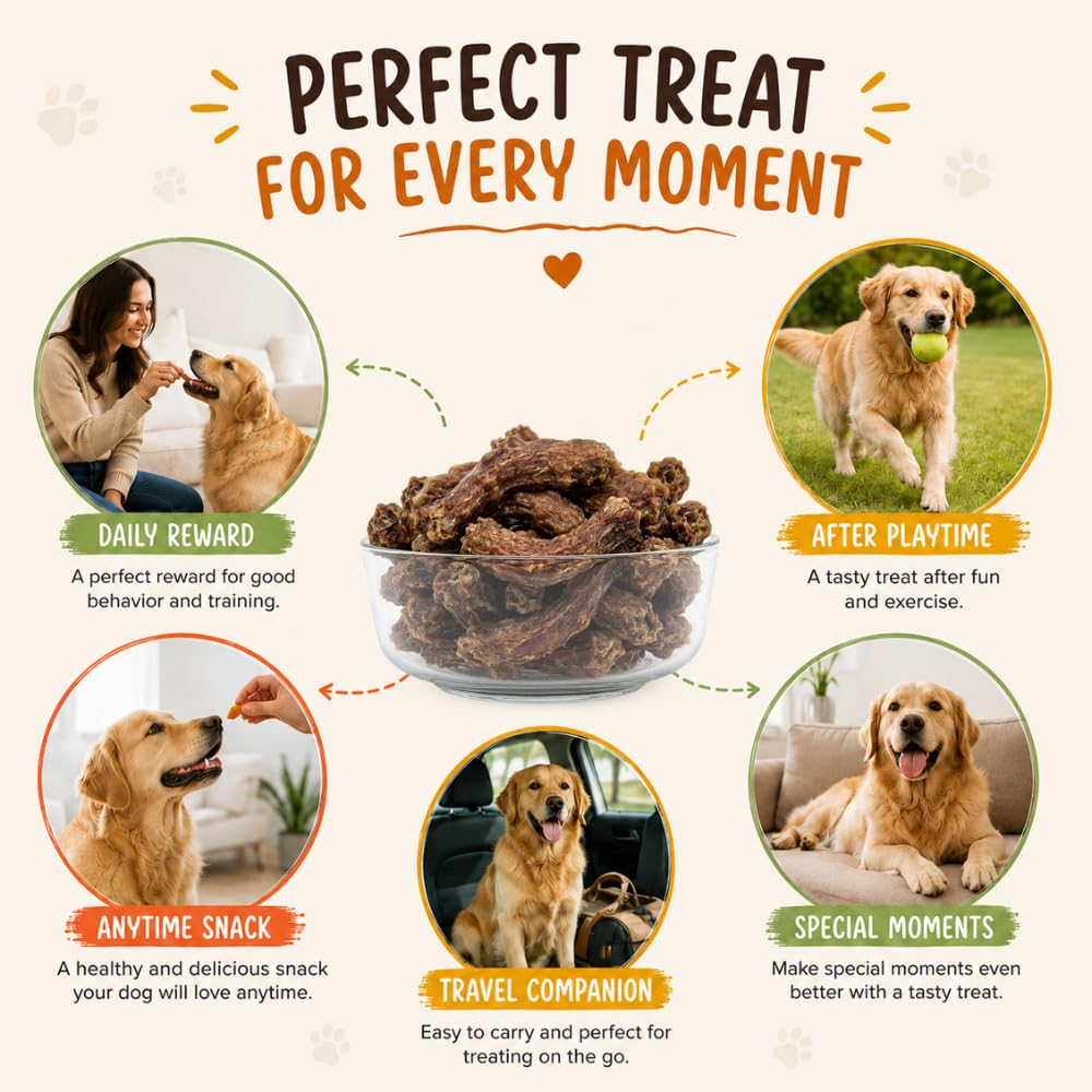 Pawpourri 100% Natural Chicken Neck Jerky Dog Treat image 2
