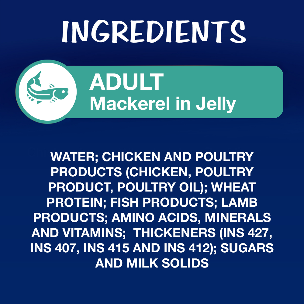 Purina Felix with Mackerel in Jelly Complete and Balanced Adult Cat Wet Food image 3