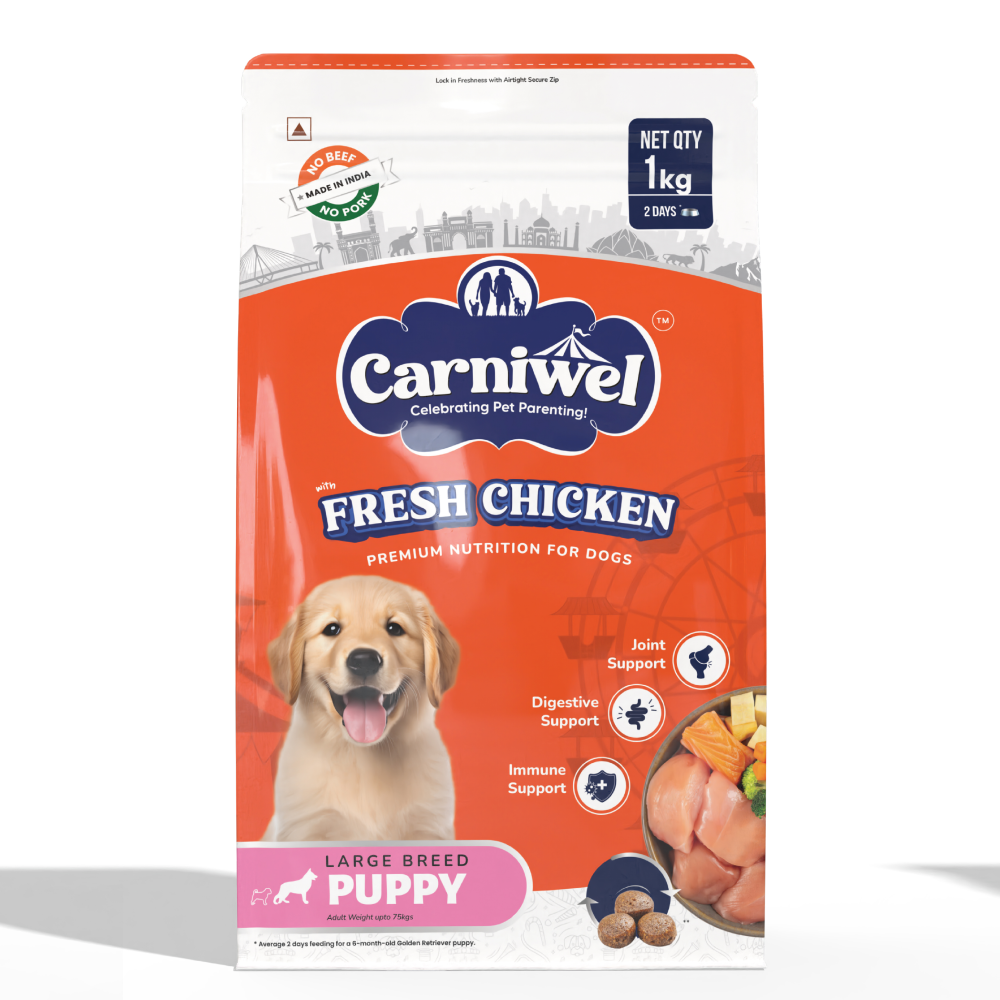 Carniwel Fresh Chicken Kibble Large Breed Puppy Dog Dry Food image 4