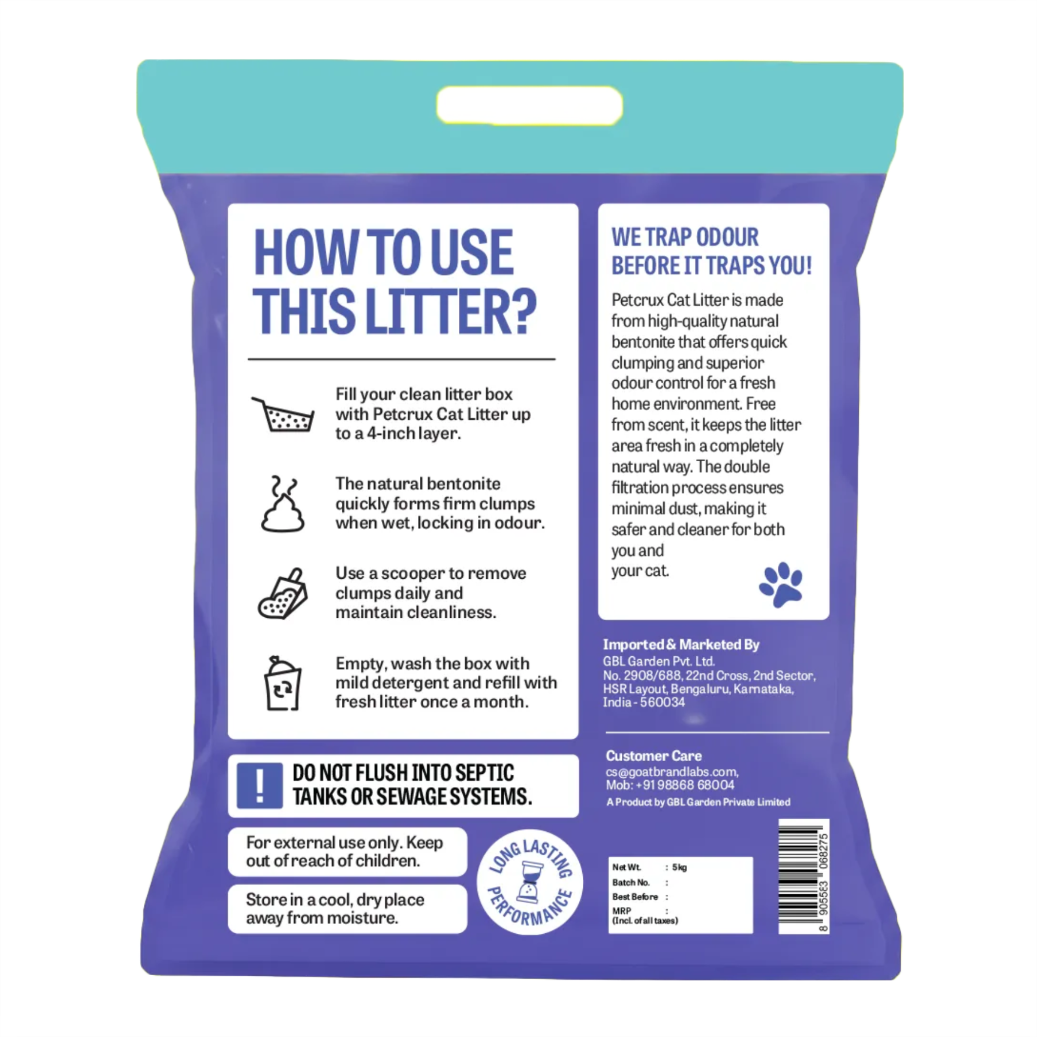 Petcrux Eco Clump Bentonite Unscented Cat Litter image 5