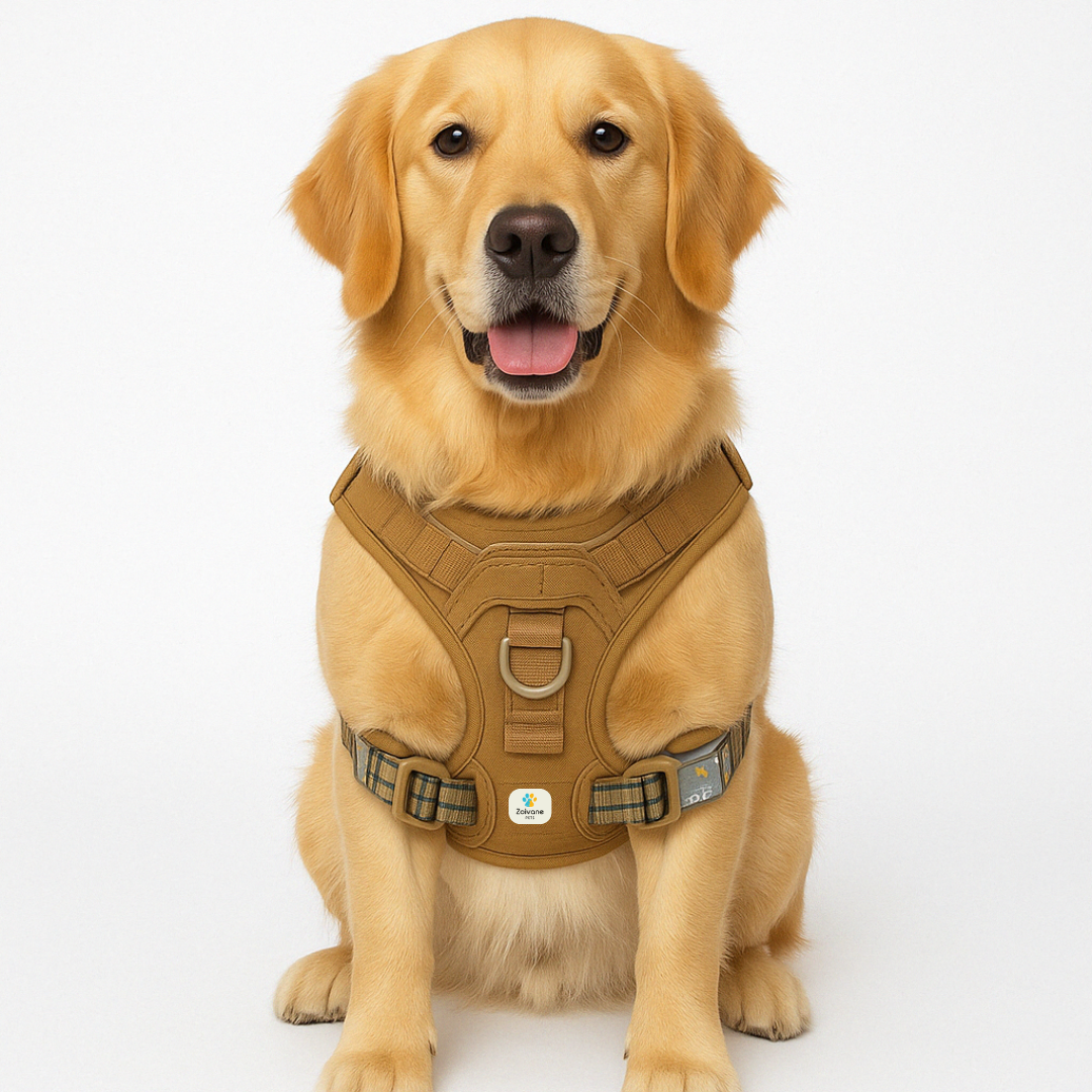 Zoivane Harness for Dogs (Black & Green)