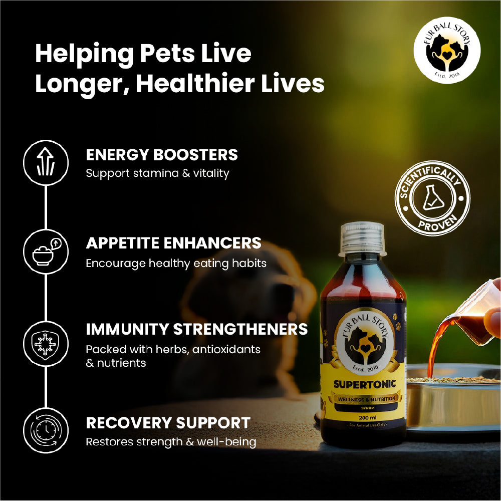 FurBall Story Supertonic Overall Wellness Syrup for Dogs and Cats image 6