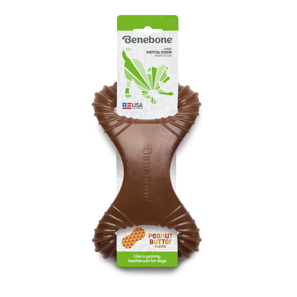 Benebone Peanut Butter Flavored Dental Chew Toy for Dogs | For Aggressive Chewers image 4