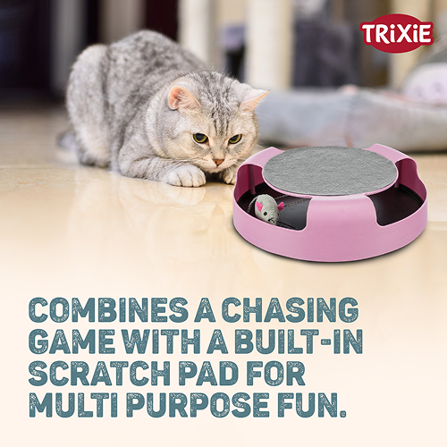 Trixie Catch The Mouse Toy for Cats (Pink) image 4