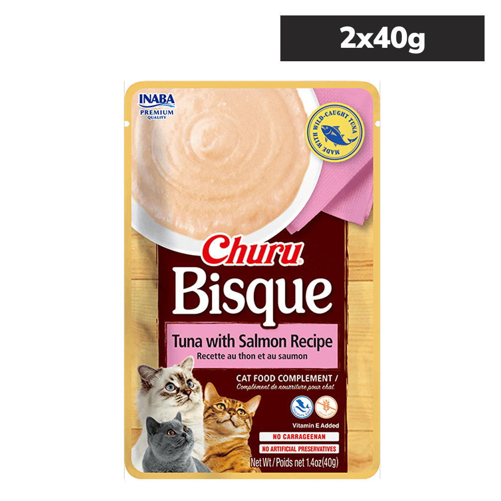 INABA Churu Bisque Tuna with Salmon Recipe Cat Wet Food image 3