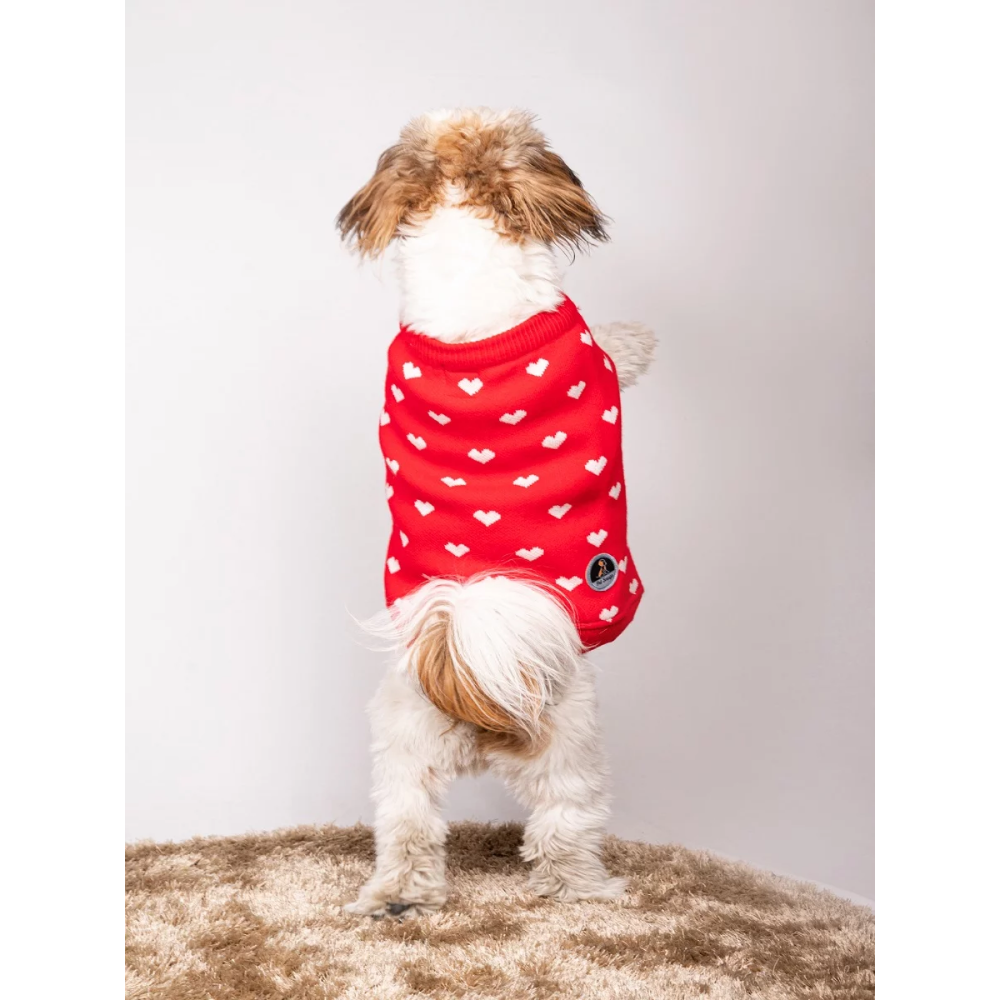 Petsnugs Heart Sweater for Dogs and Cats (Red) image 5
