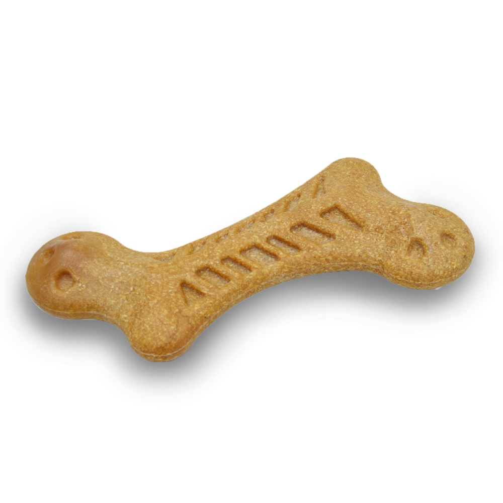 Barkbutler x Fofos Woodplay Bone Toy for Dogs | For Aggressive Chewers (Brown) image 7