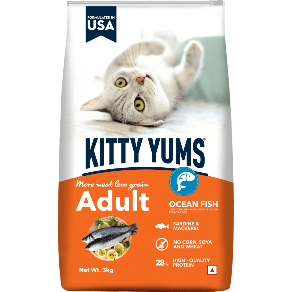 Kitty Yums Ocean Fish Adult (1+ years) Cat Dry Food image 6