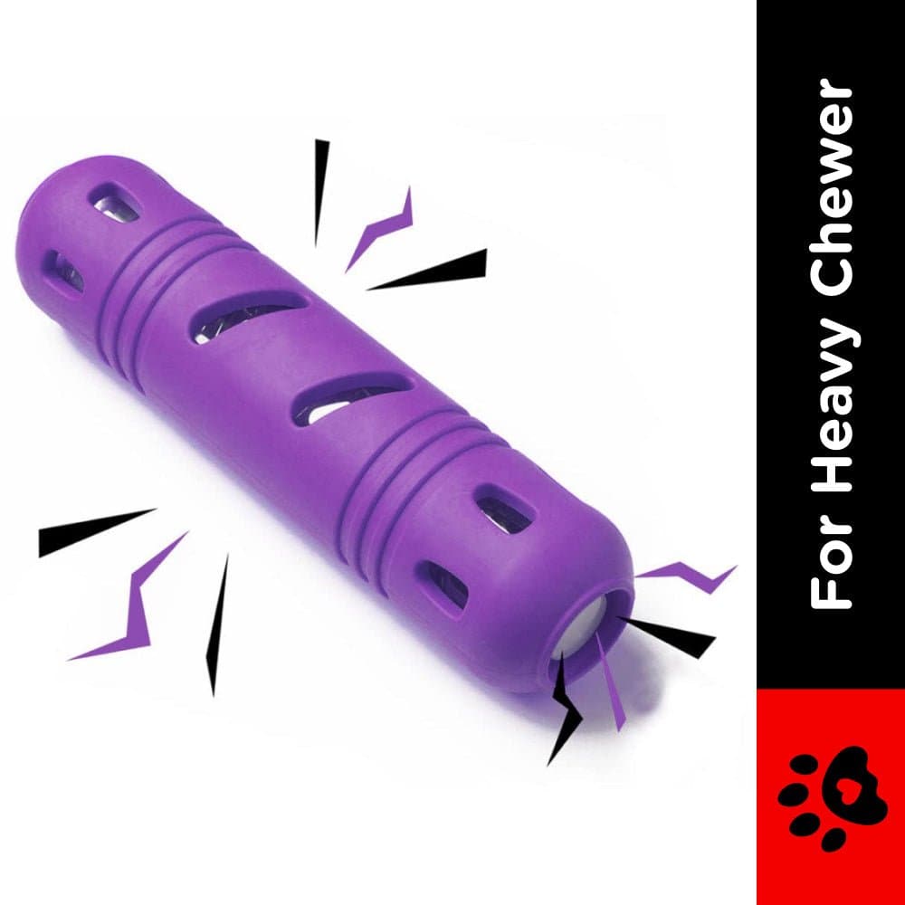 Pawsindia Rubber Bottle Chew Toy for Dogs (Purple) image 2