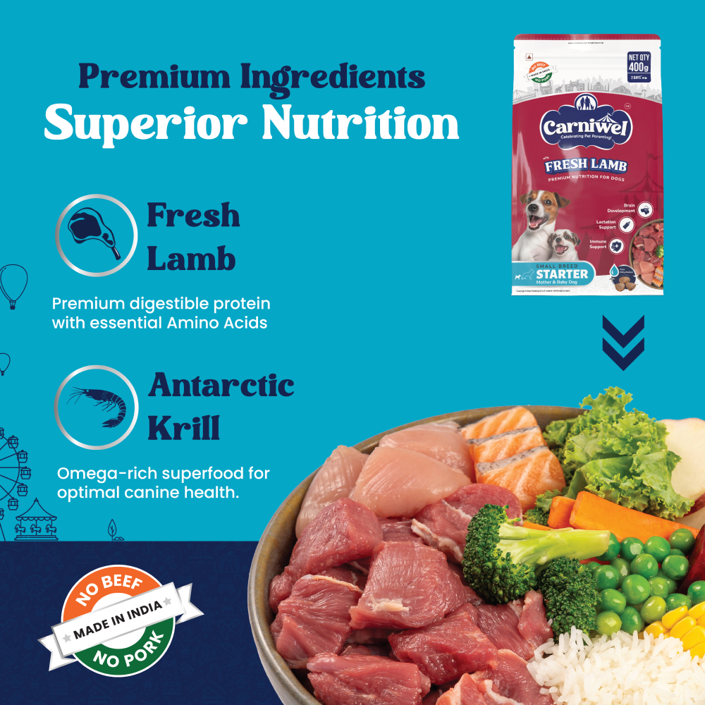 Carniwel Fresh Lamb Starter For Small Breed Mother & Baby Dog Dry Food image 5