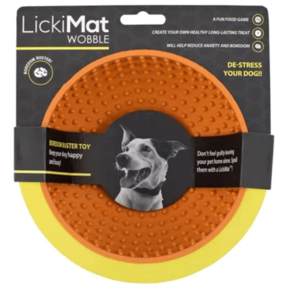 LickiMat Wobble Slow Feeder for Dogs (Orange) image 4